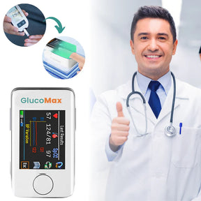 COMPRE 1 LEVE 2 GlucoMax – Leitor a Laser Não Invasivo – Tecnologia de Precisão 99,9%
