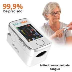 COMPRE 1 LEVE 2 GlucoMax – Leitor a Laser Não Invasivo – Tecnologia de Precisão 99,9%