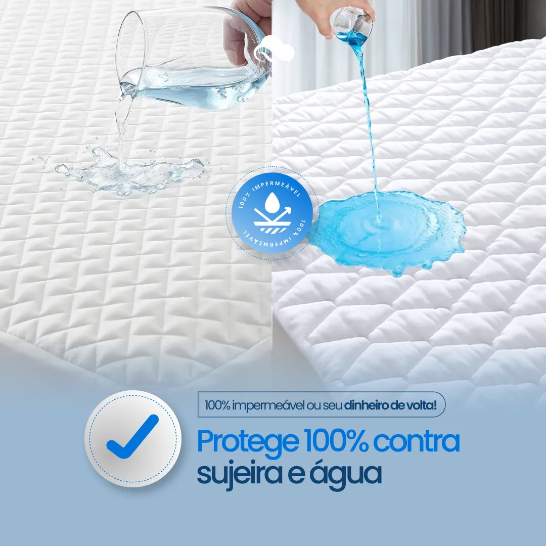 COMPRE 1 LEVE 2 - Protetor de Colchão Impermeável com Elástico