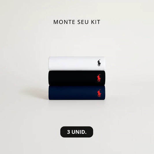 Kit 3 Camisetas Básica RL
